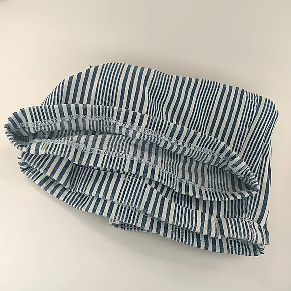 Northcrest Jean Co High Rise stripey rolled cuff shorts Size 12 SHOPKO Vintage - Picture 16 of 17